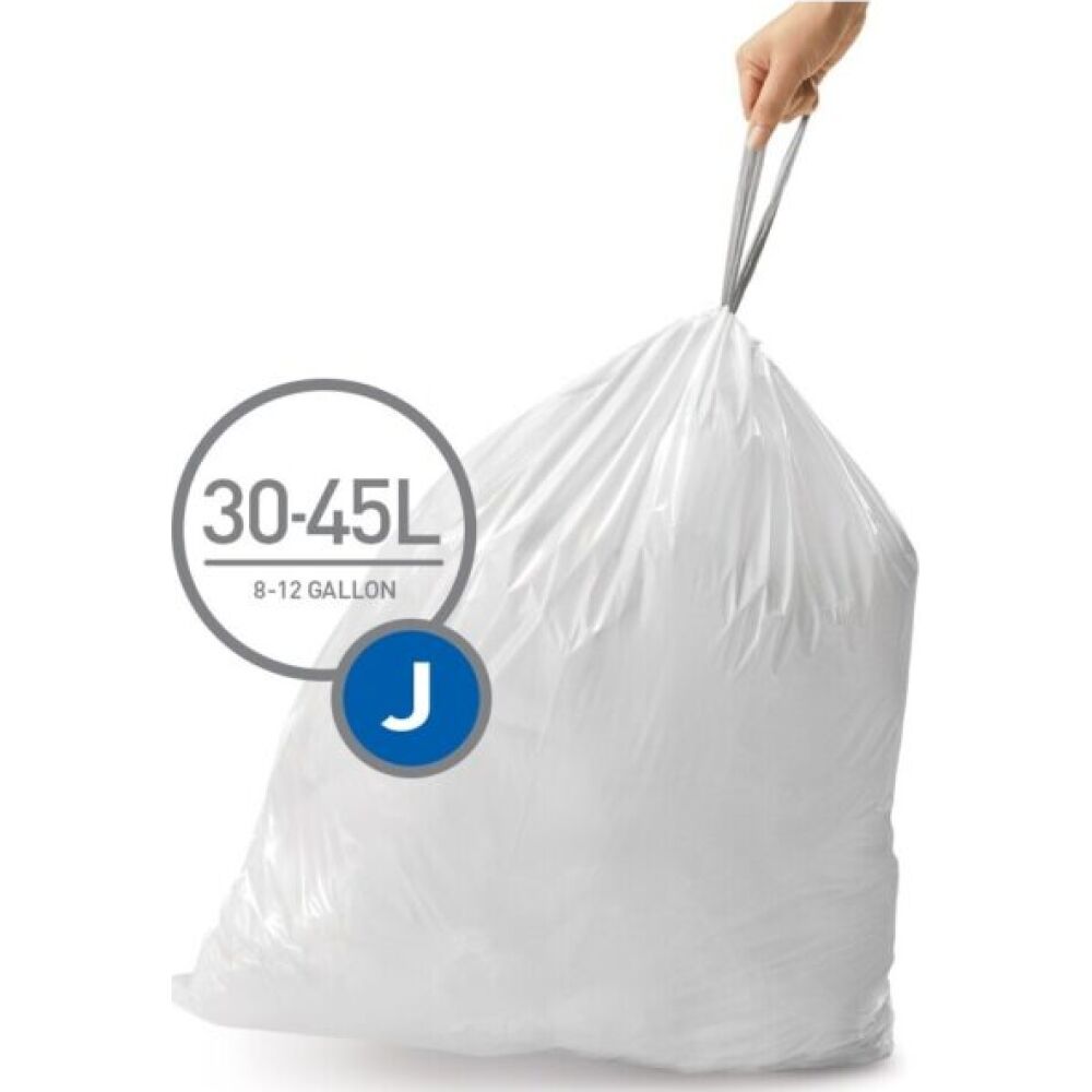 Bin Bags J 45lt - Transparent 60pcs