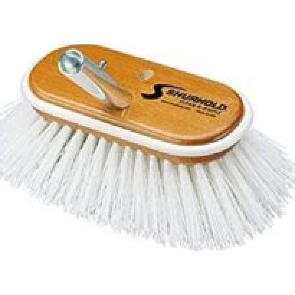 Shurhold 950 6" Deck Brush With Extra Stiff White - Image 2