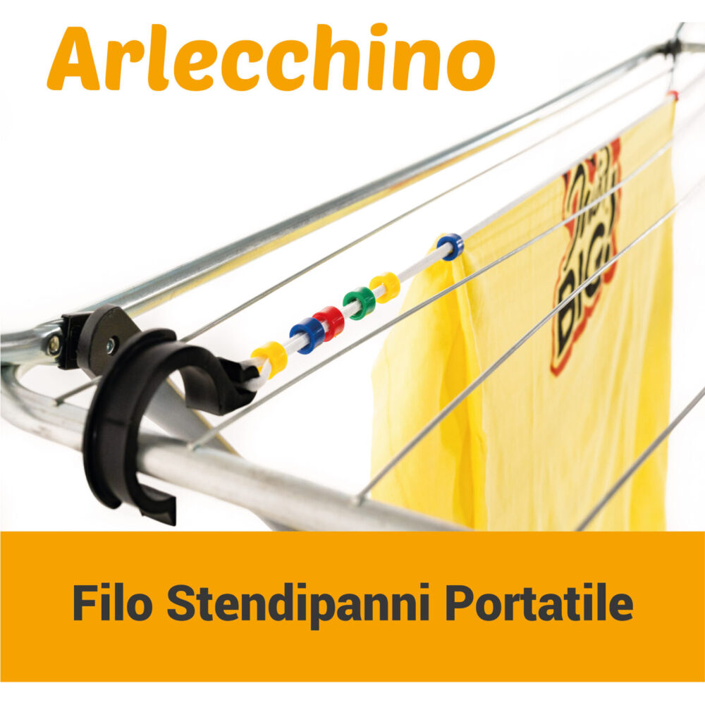 Arlecchino Big  (Da 2 A 3.90 Mt Di Estensione) Filo Stendipanni