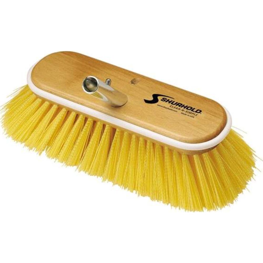 Shurhold 985 10" Deck Brush Medium Yellow