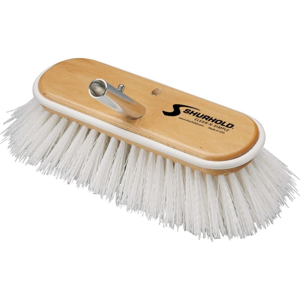 Shurhold 990 10" Deck Brush Extra Stiff White