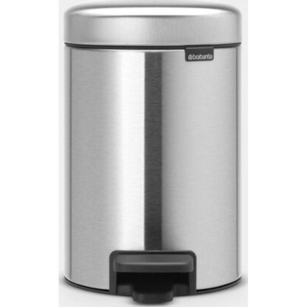 Brabantia Newicon Pedal Bin Matt Steel Fingerprint Proof 3 Lt