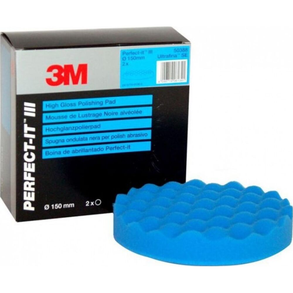 3M 50388 Tamponi In Spugna Blu Ondulata Mm 150 (Conf. 2 Pz)