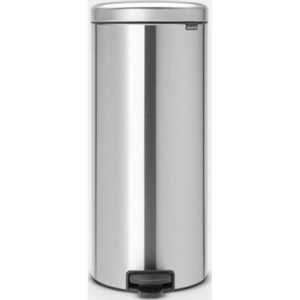 Brabantia Newicon Pedal Dustbin 30lt  (Matt Steel Fingerprint Proof)