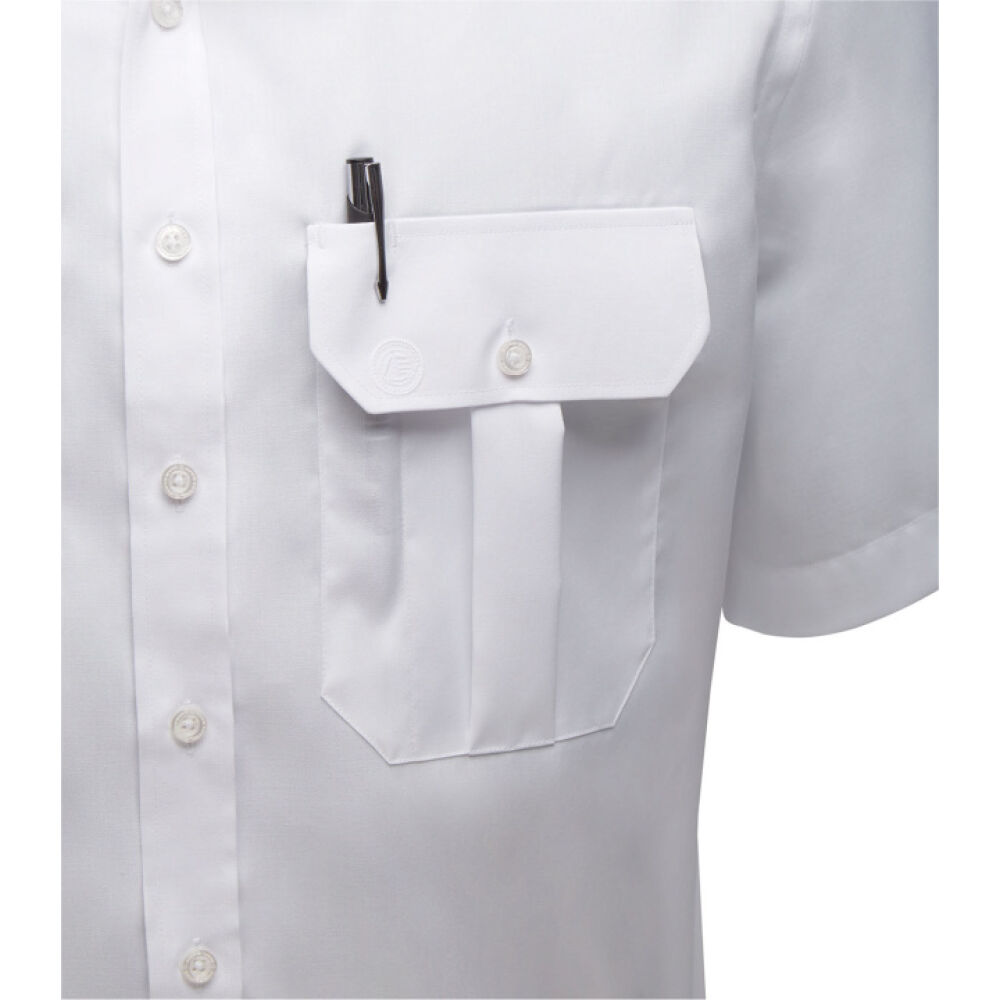 CAMICIA MANICA CORTA UOMO CAPTAIN BIANCA - immagine 3