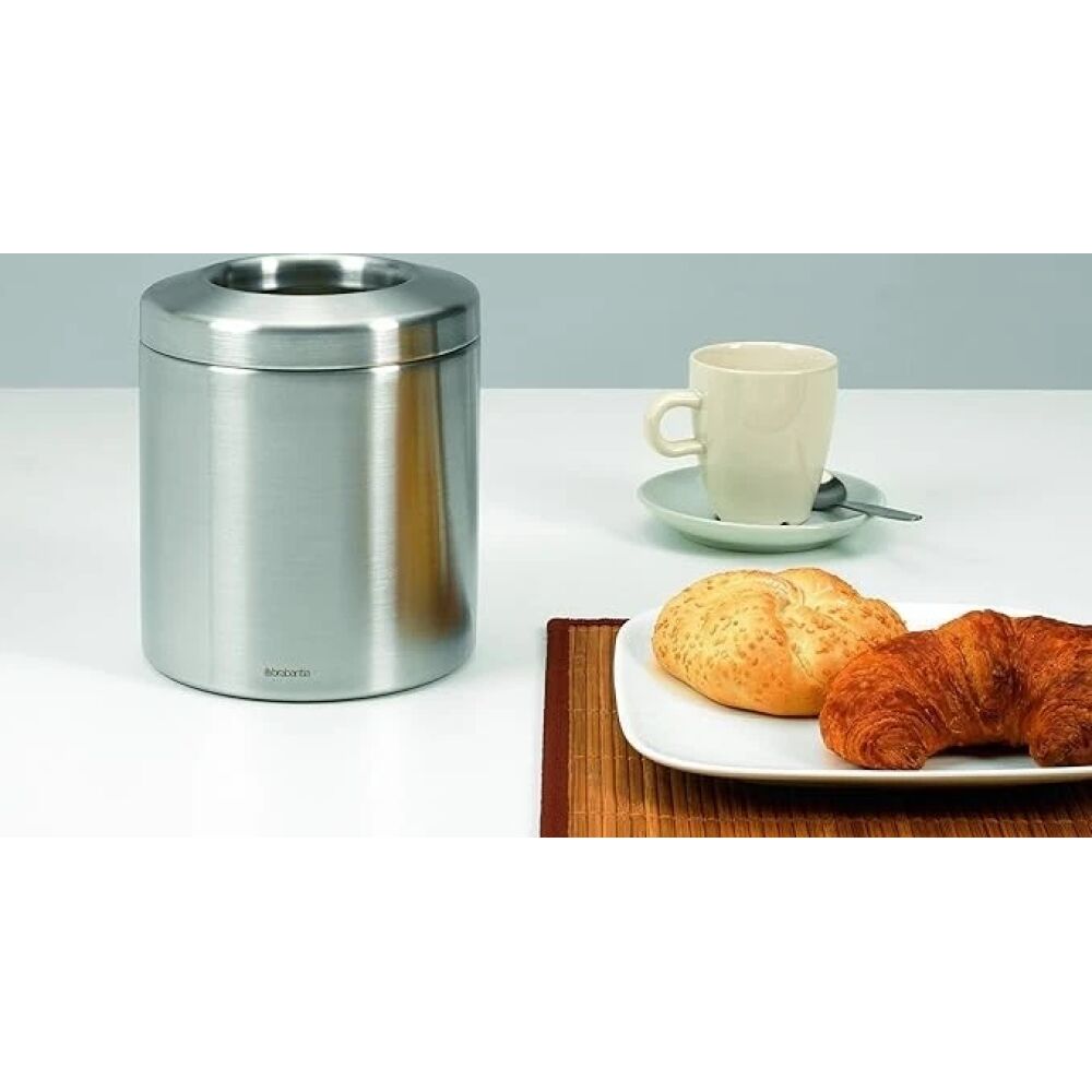 BRABANTIA 87 10755 29 79 60 TABLE BIN LID MATT STEEL 2,3L