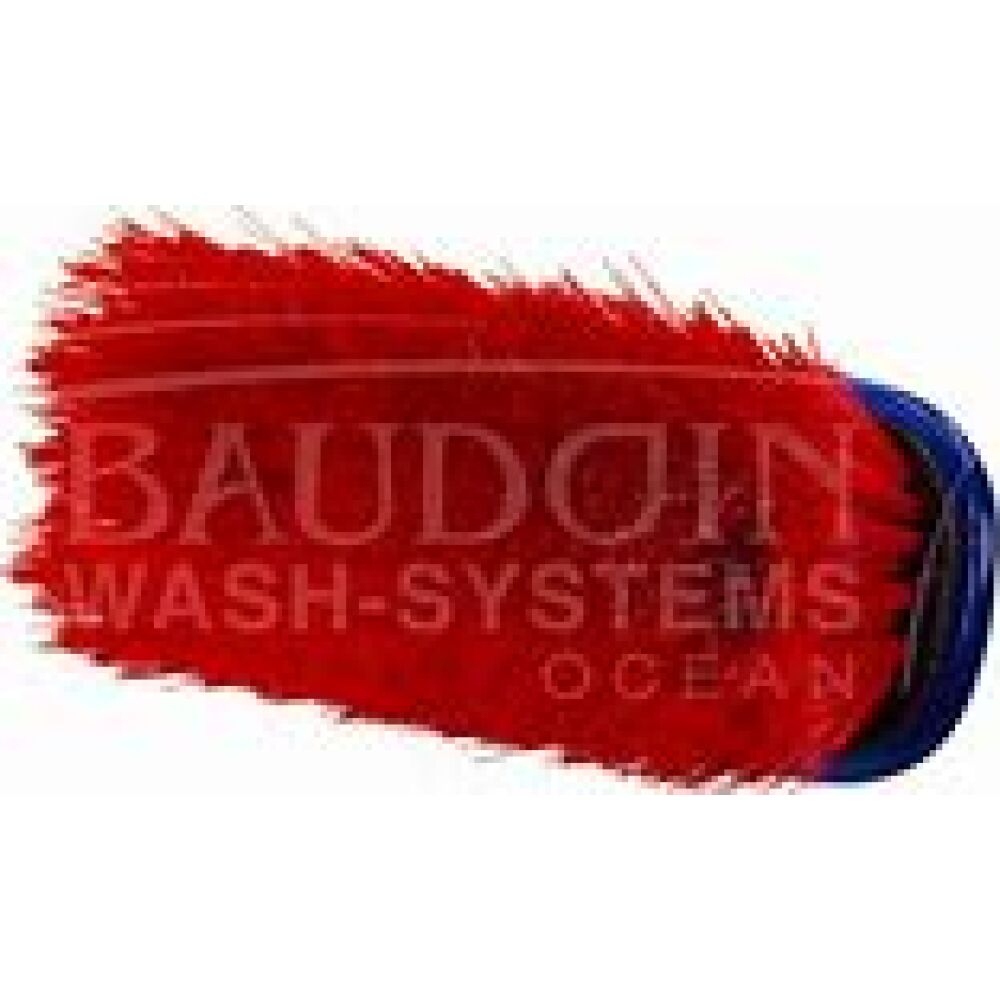 Baudoin 45.00012 X-Tend Line brush Red 20 cm, red 0,5 mm hair thickness, with 7 cm small angle with nipple Ocean DN8, stainless steel 316