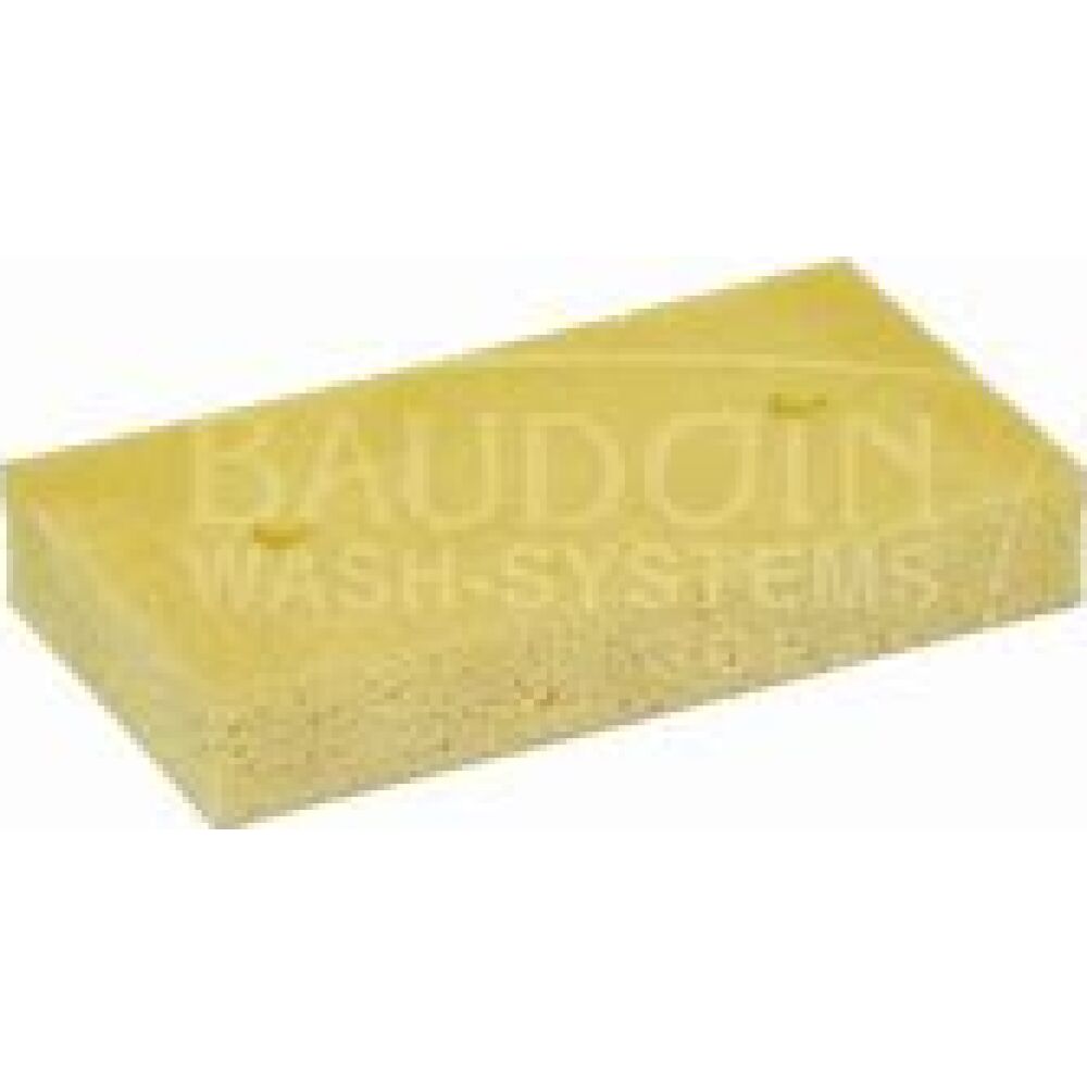 Baudoin 45.00006 X-Tend Line sponge brush, yellow 25 cm, stainless steel arm 7cm with nipple Ocean DN8, stainless steel 316
